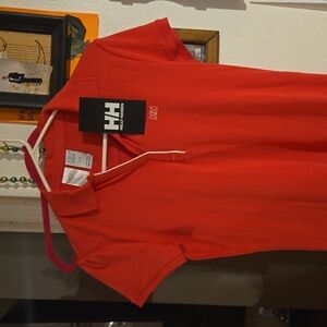 Helly Hansen Womens Breeze Polo HOT PINK NWTA LG "Magenta colored"